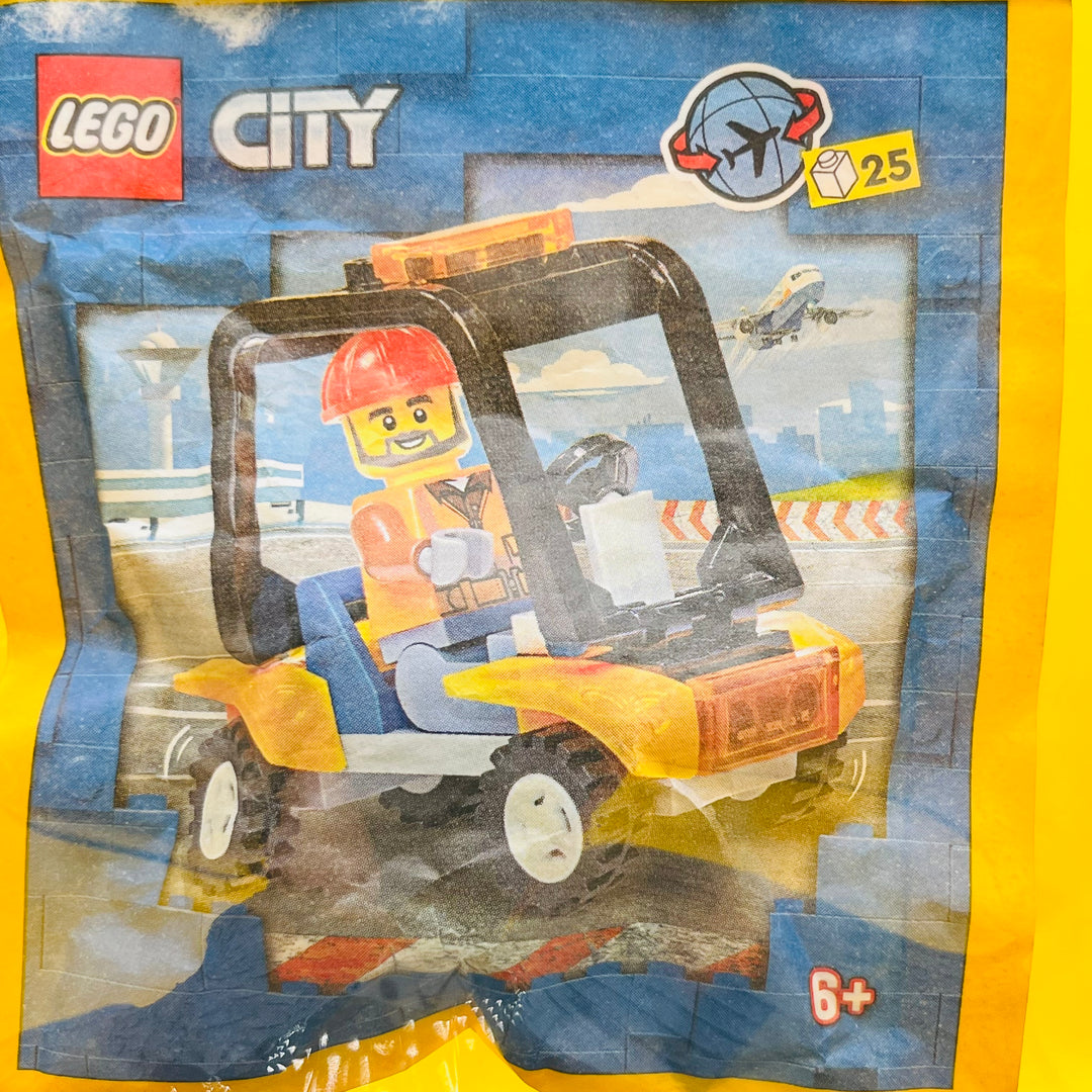 LEGO City Sets Airport Worker with Service Car - Paper Bag (EU Exclusive) 952306