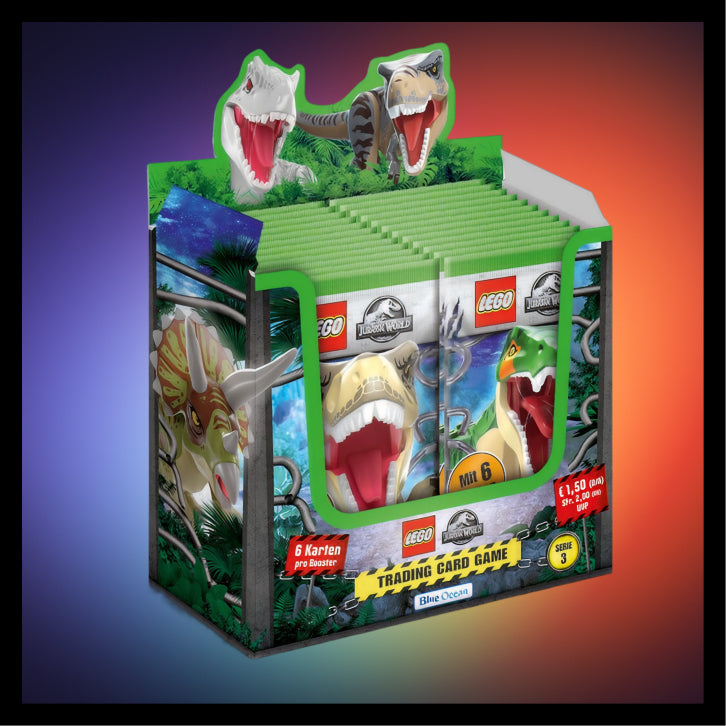 LEGO® Jurassic World Trading Cards Booster Box - Series 3 - (36 Boosters) (German 🇩🇪)