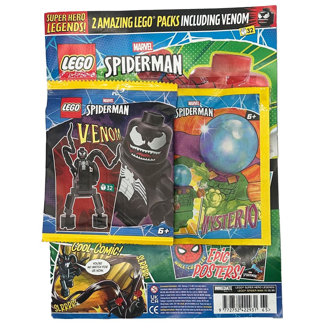 LEGO Super Hero Legends Magazine Spider-Man Issue 19: The Venom Pack That Didn't Come Alone