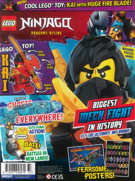 Inside LEGO Ninjago Magazine Issue 133: Kai's Fire Blade Foil Pack