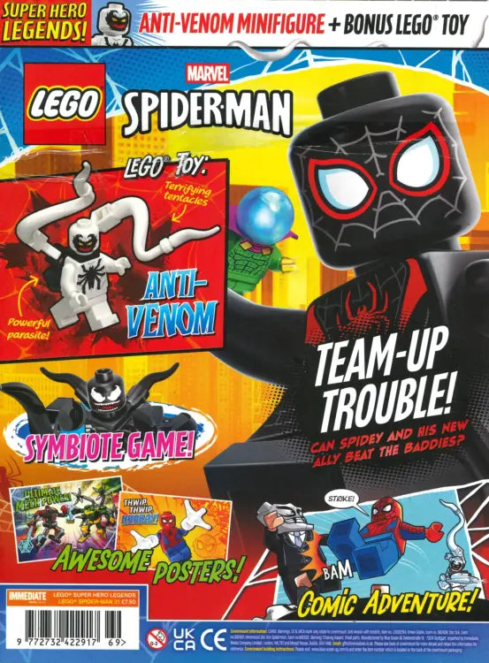 LEGO Super Hero Legends Magazine Spider-Man Issue 21: The Anti-Venom Foil Pack Collectors Skipped