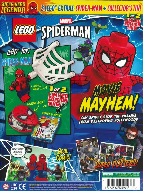 LEGO Super Hero Legends Magazine Spider-Man Issue 22 cover