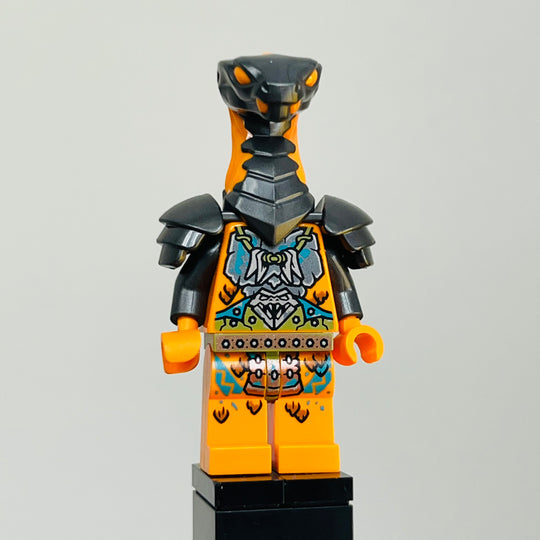LEGO Ninjago Minifigure Boa Destructor - Breastplate Torso, Pearl Dark Gray Head, Shoulder Pads njo718