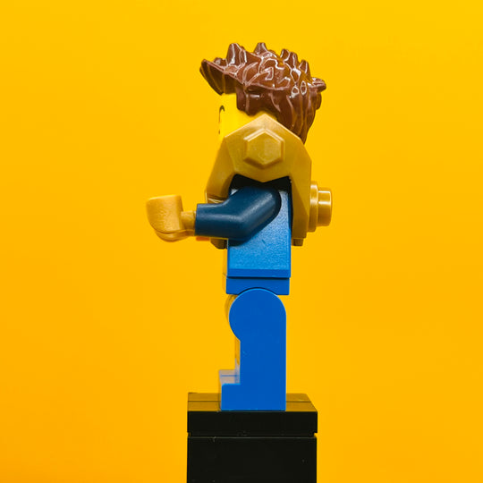 LEGO Nexo Knights Minifigure Clay Moorington - Hair, Pearl Gold Armor nex147