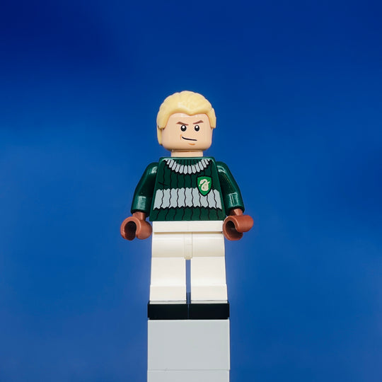 LEGO Harry Potter Minifigure Draco Malfoy - Dark Green and White Quidditch Uniform (No Cape) hp108