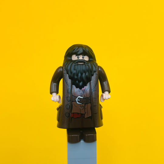 LEGO Harry Potter Minifigure Rubeus hagrid - Dark Brown Topcoat with Buttons hp111