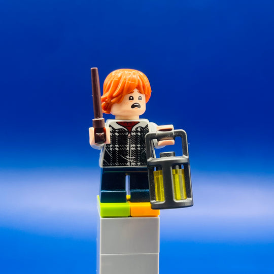 LEGO Harry Potter Minifigure Ron Weasley - Plaid Hoodie hp154