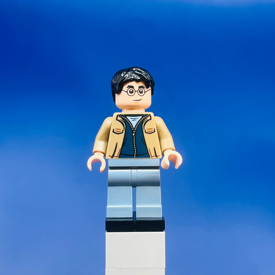 LEGO Harry Potter Minifigure Harry Potter - Dark Tan Jacket, San Blue Legs hp421