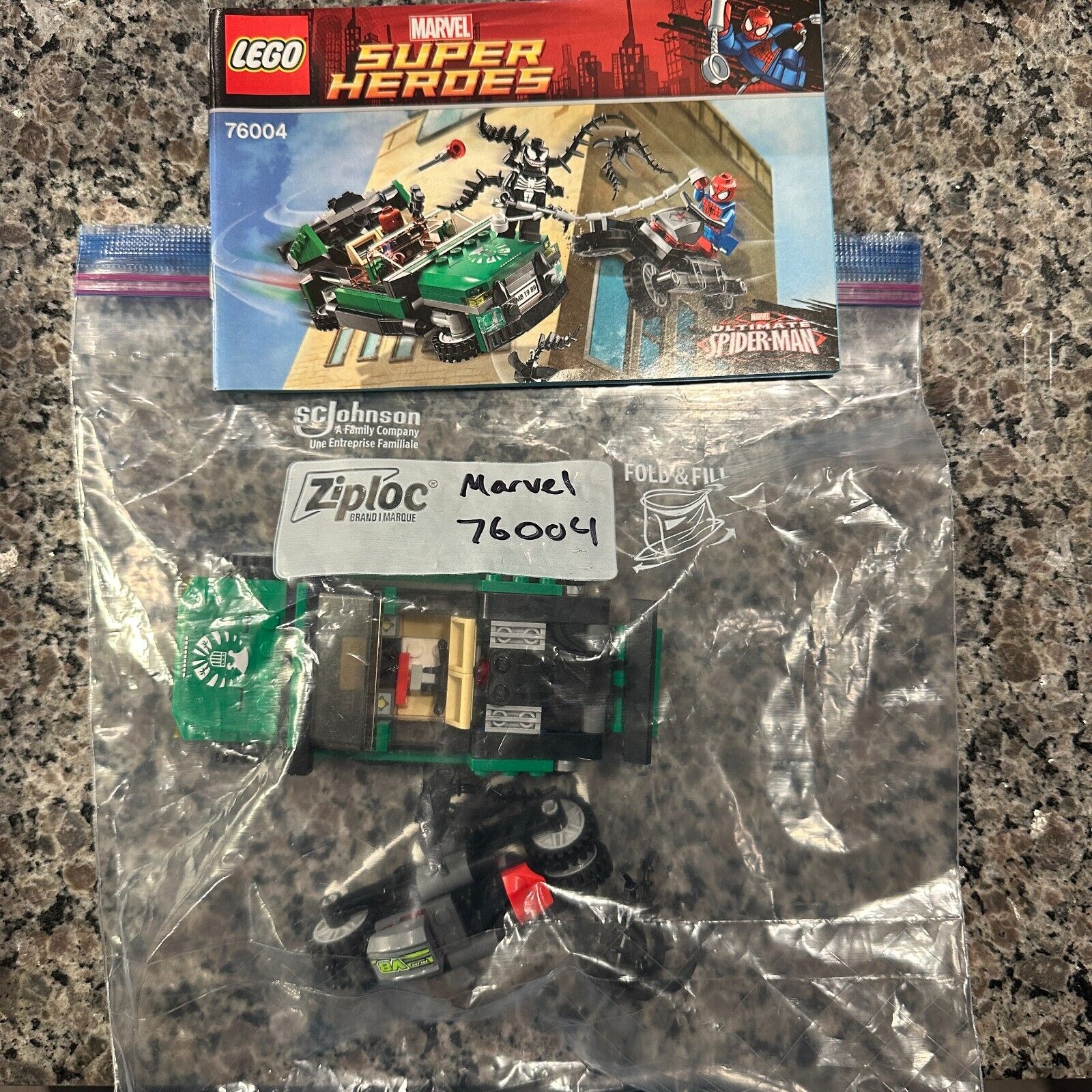 LEGO Marvel: Spider-Man: Spider-Cycle Chase (76004) - NO MINIFIGURES