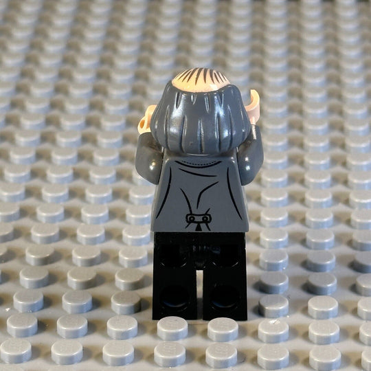 LEGO Harry Potter Minifigure Argus Filch - Bald on top, Dark Gray Jacket hp140