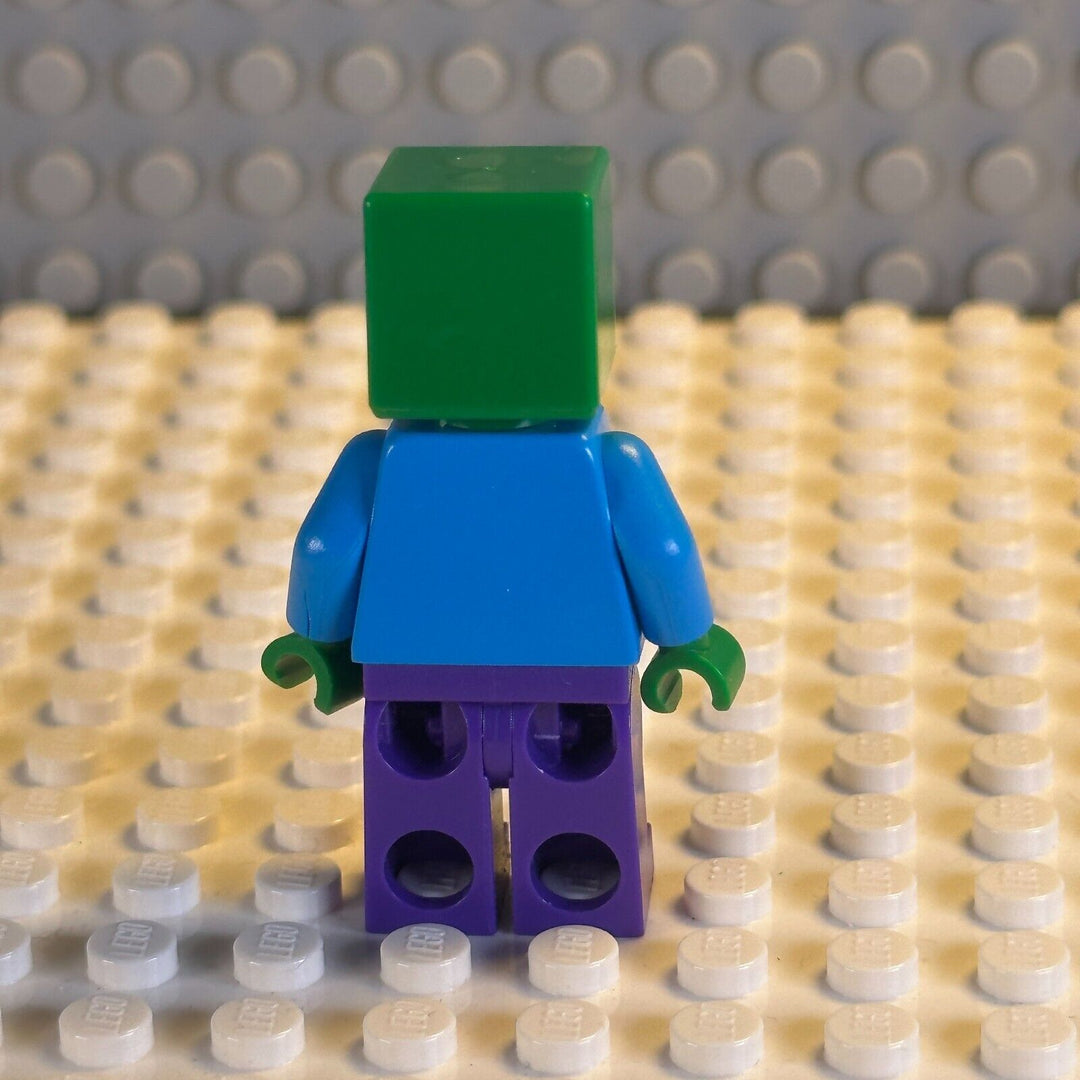 LEGO Minecraft Minifigure Zombie - Dark Purple Legs min010