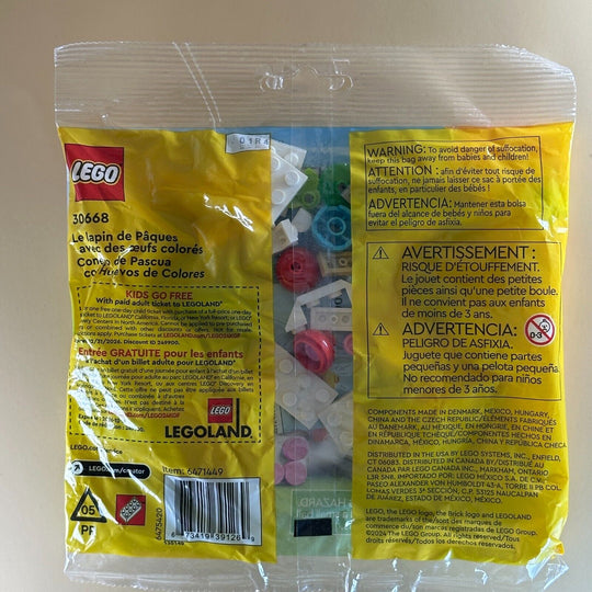 LEGO Creator Minifigure Easter Bunny with Colorful Eggs - Polybag 30668