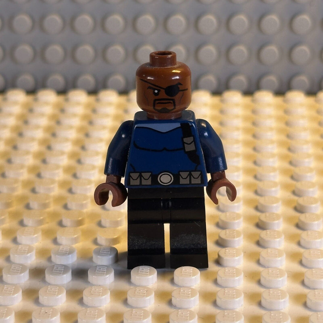 LEGO Marvel Super Heroes Minifigure Nick Fury with Eye Patch sh056