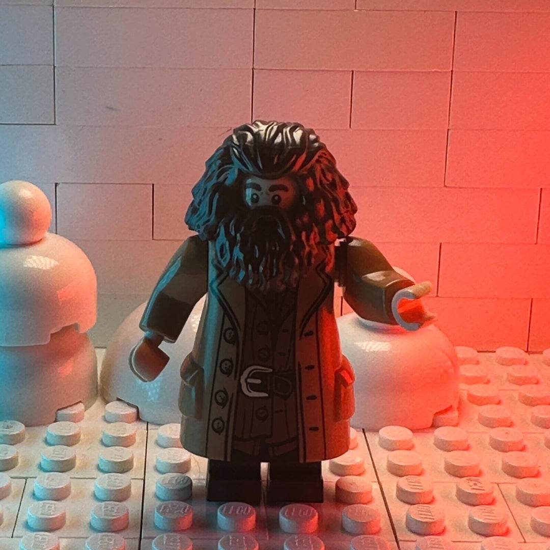 LEGO Harry Potter Minifigure Rubeus Hagrid - Medium Nougat Topcoat hp144