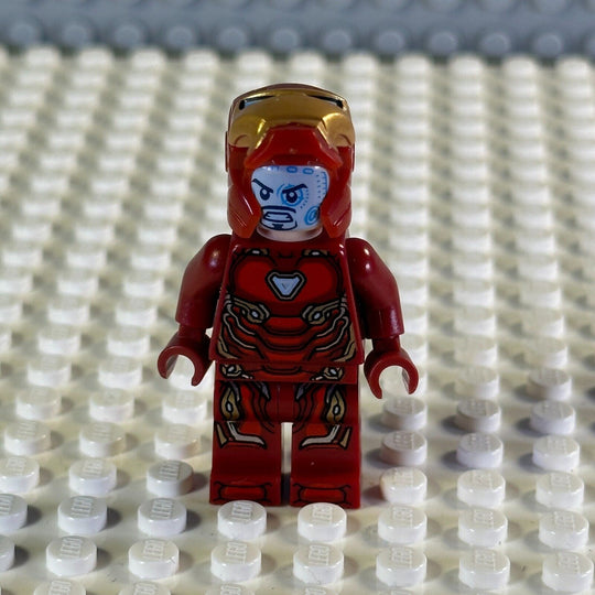 LEGO Marvel Super Heroes Minifigure Iron Man Mark 50 Armor, Small Helmet sh0496