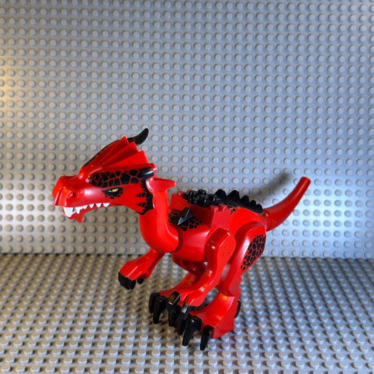 LEGO Castle Minifigure Red Dragon Big Fig, No Wings, Missing tail piece, 70403