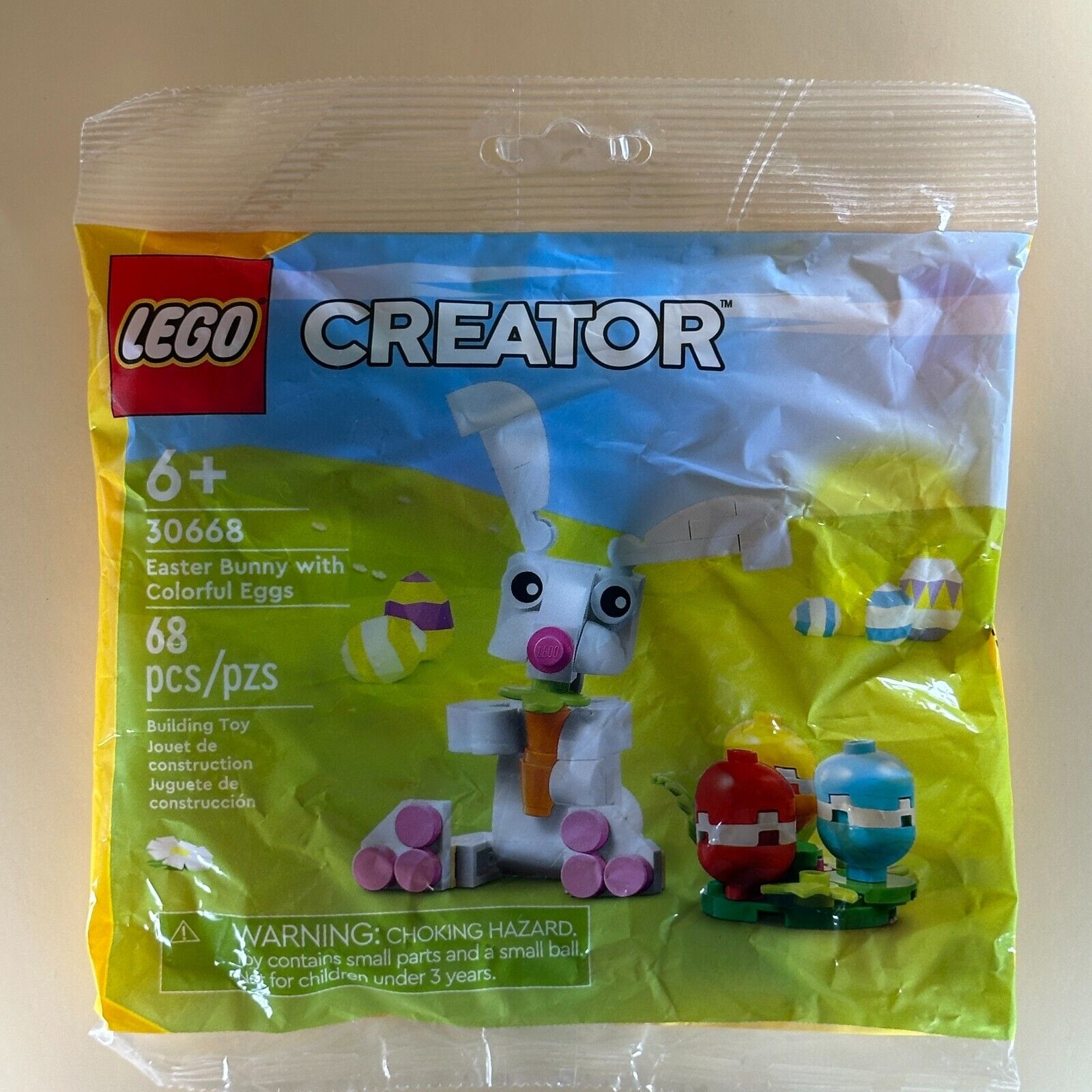 LEGO Creator Minifigure Easter Bunny with Colorful Eggs - Polybag 30668