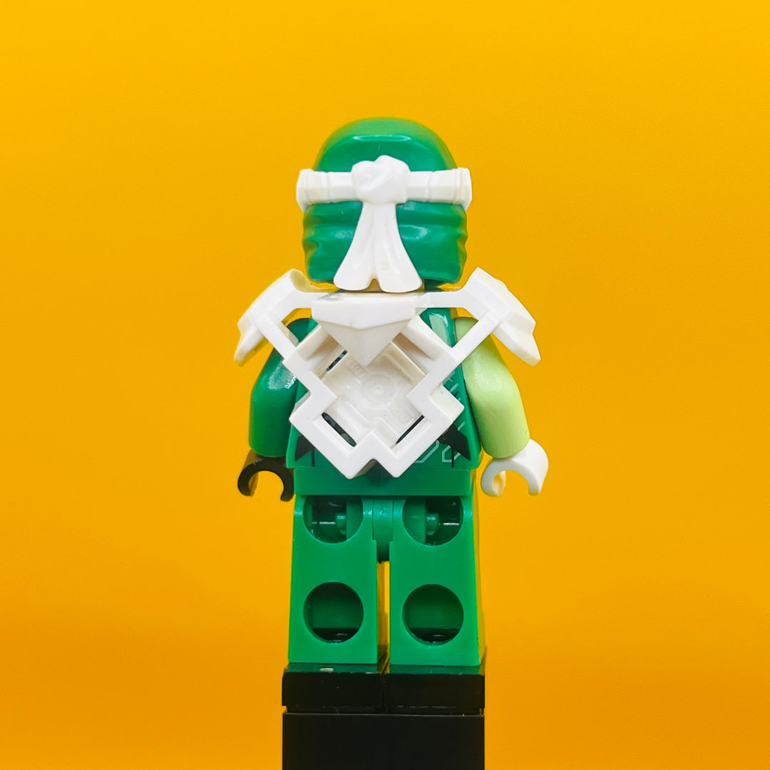 LEGO Ninjago Minifigure Lloyd - Digi Lloyd, White Shoulder Armor with Scabbard njo570