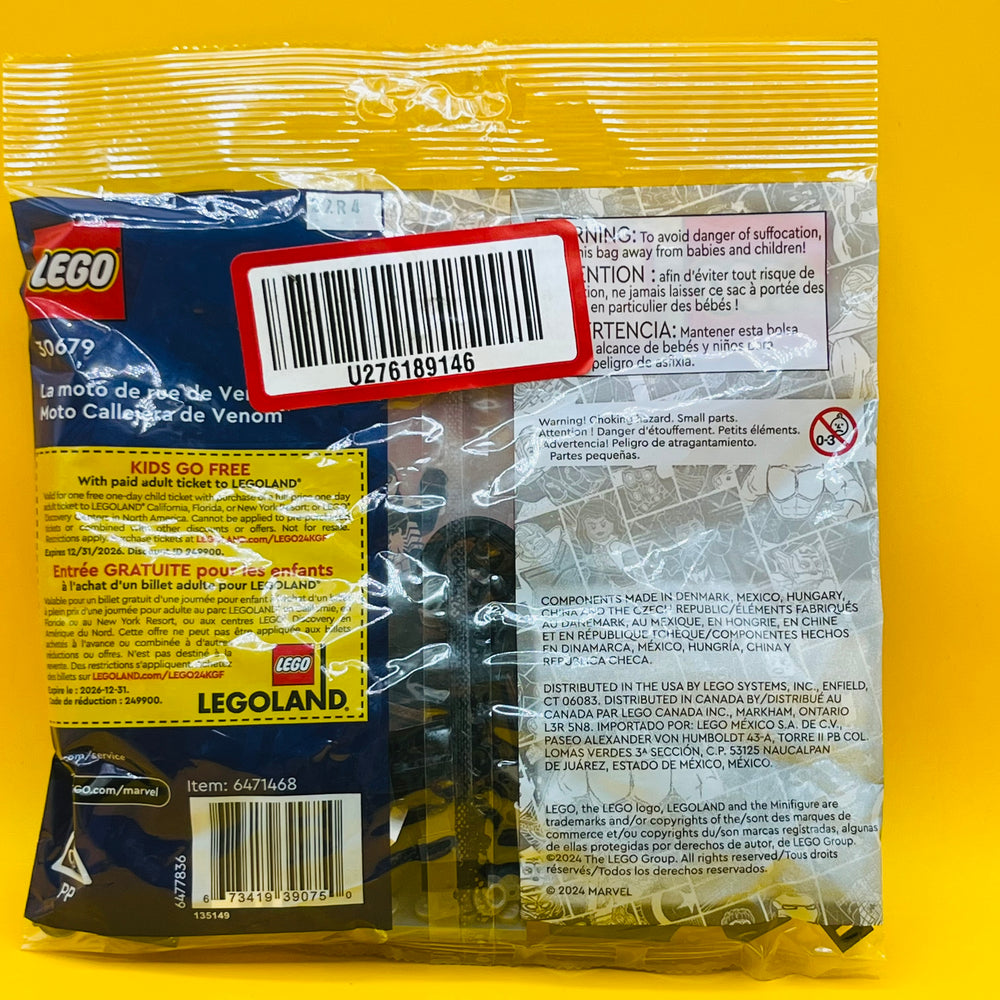 LEGO MARVEL: Venom Street Bike Polybag Set (30679) sealed