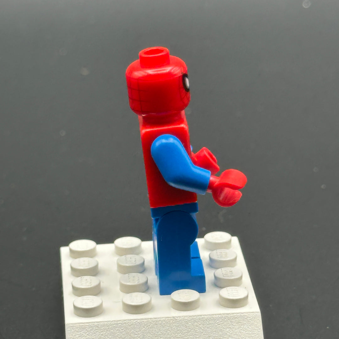 LEGO Marvel Super Heroes Minifigure Spider-Man - Dark Red Web Pattern, Blue Legs sh0546