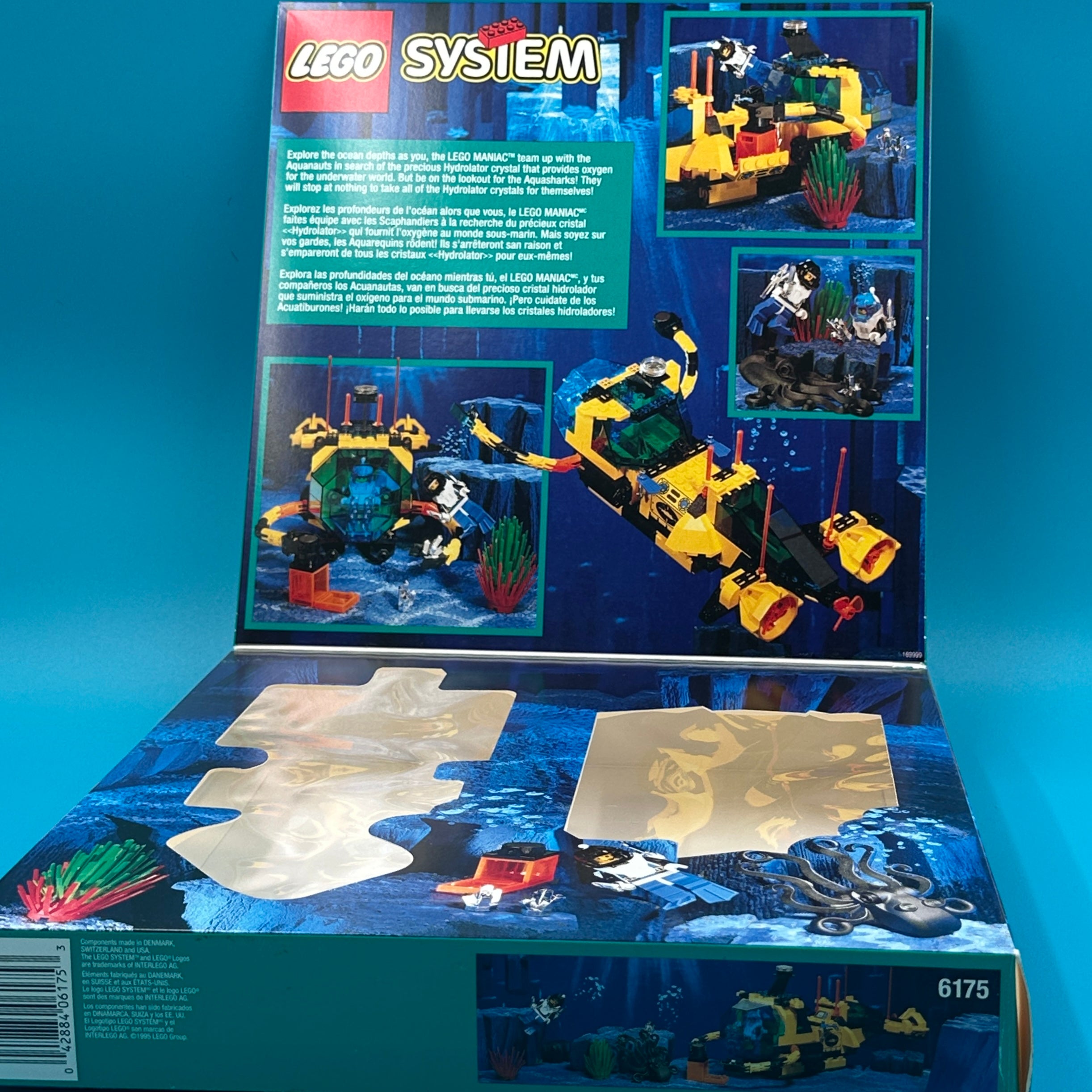 LEGO Vintage 1995 Aquazone Aquanauts Crystal Explorer Sub 6175