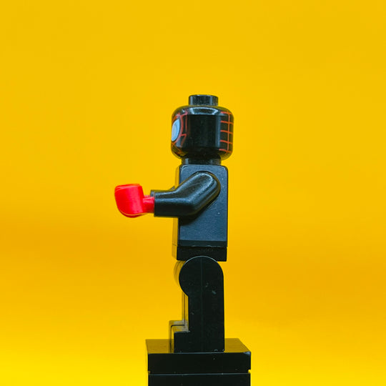 LEGO Marvel Super Heroes Minifigure Spider-Man (Miles Morales) - Red Webbing on Head, Red Hands sh0190